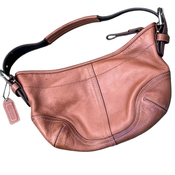 Coach brown signature hobo purse - Picture 1 of 10